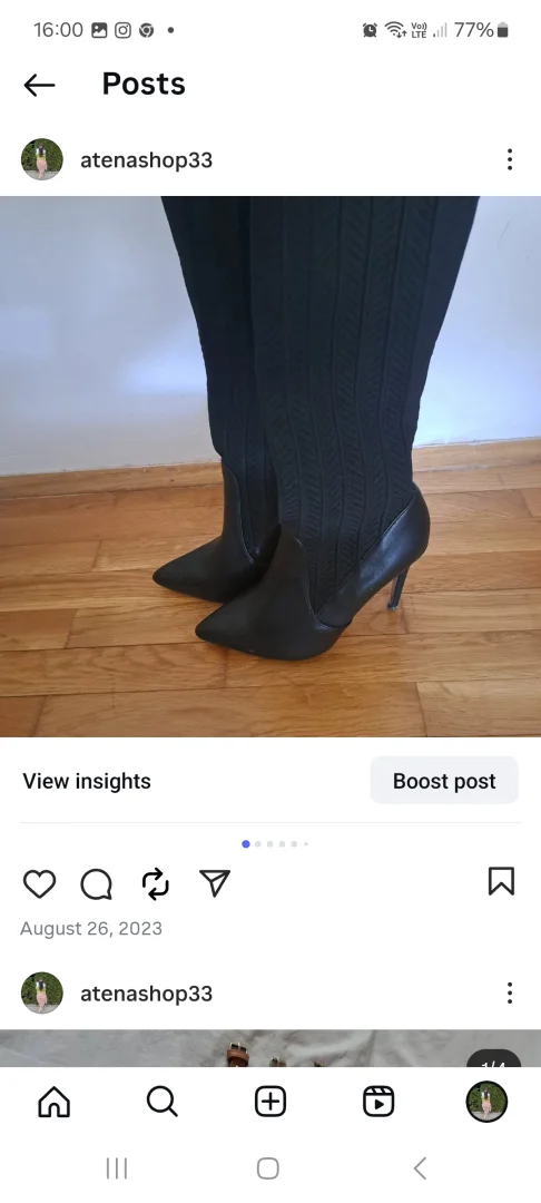 Crne cizme preko kolena