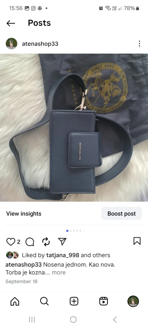 Manual original torba