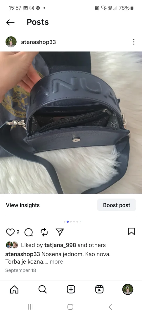 Manual original torba