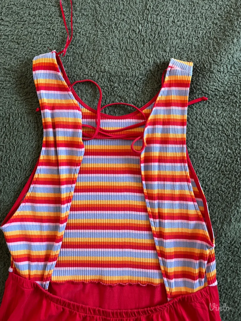 Letnja pamučna duga haljina - L