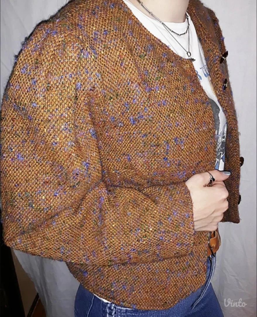 Vintage štof blejzer