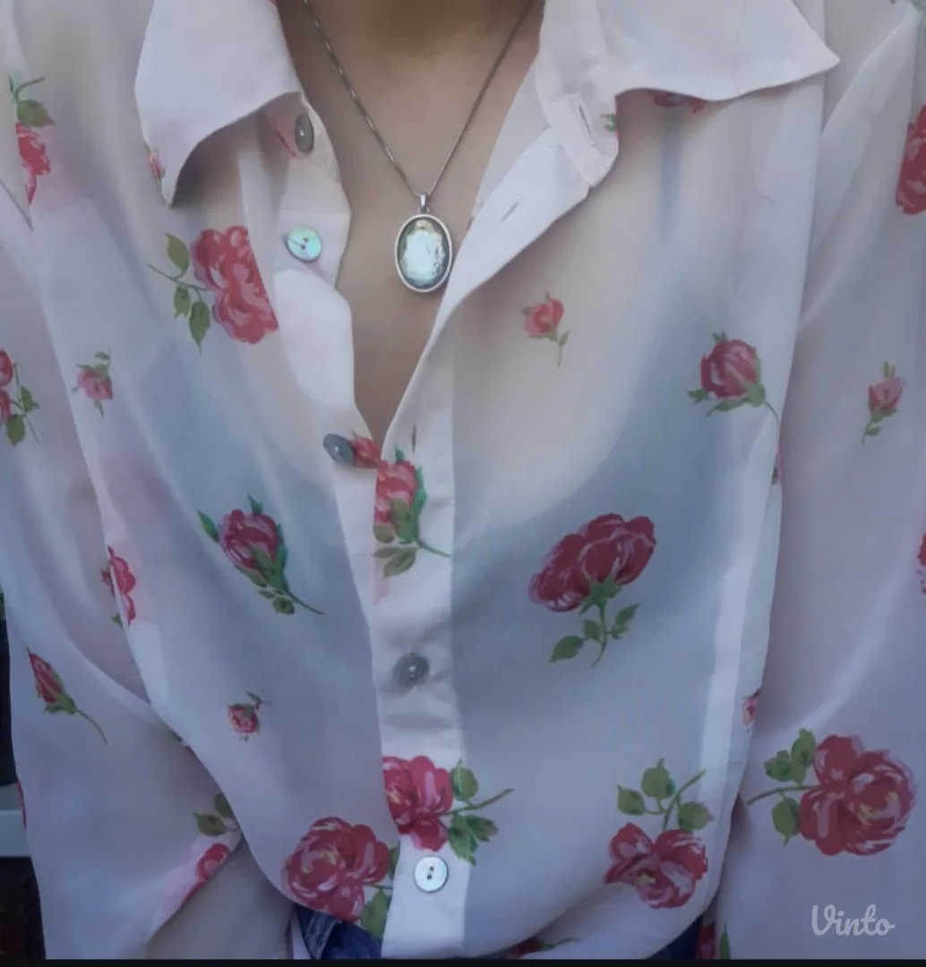 Vintage floral print kosulja