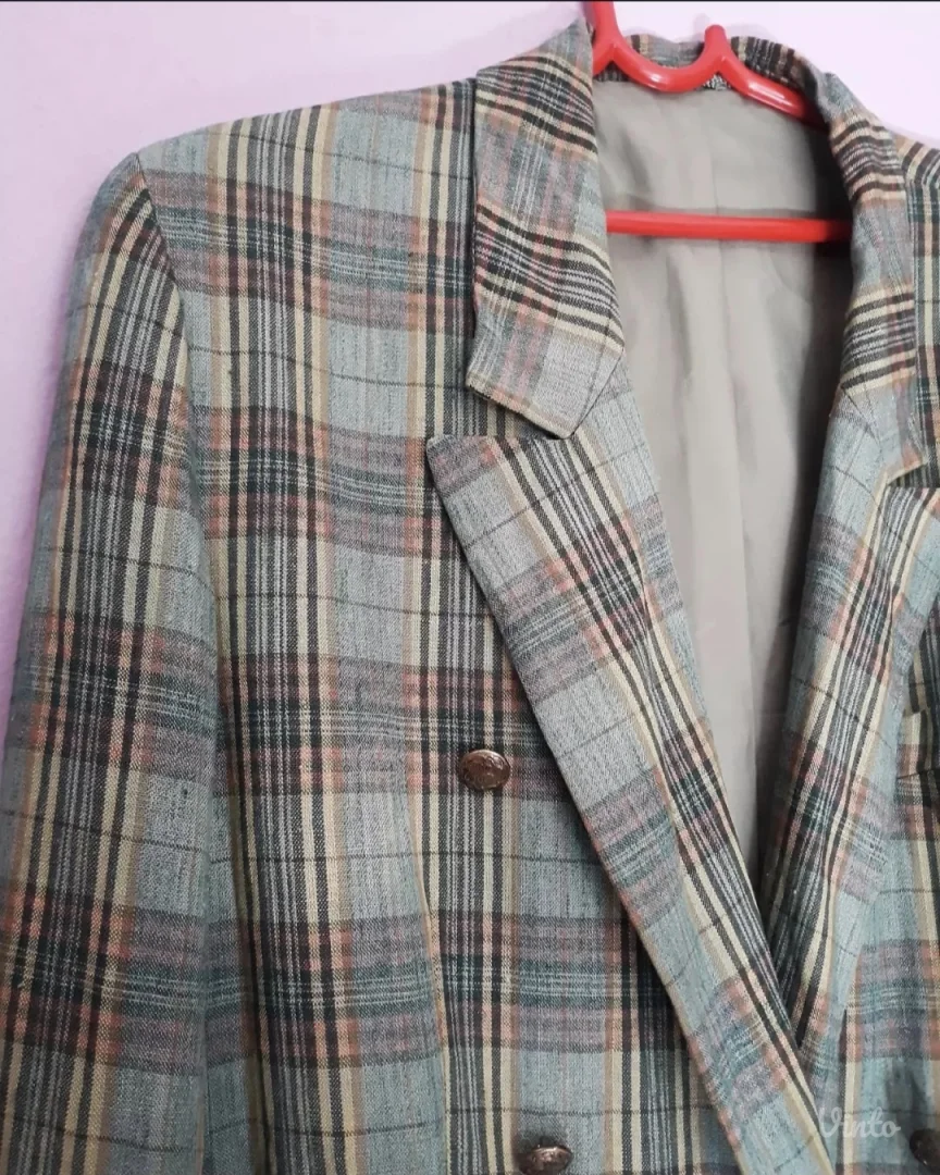 Karirani vintage sako