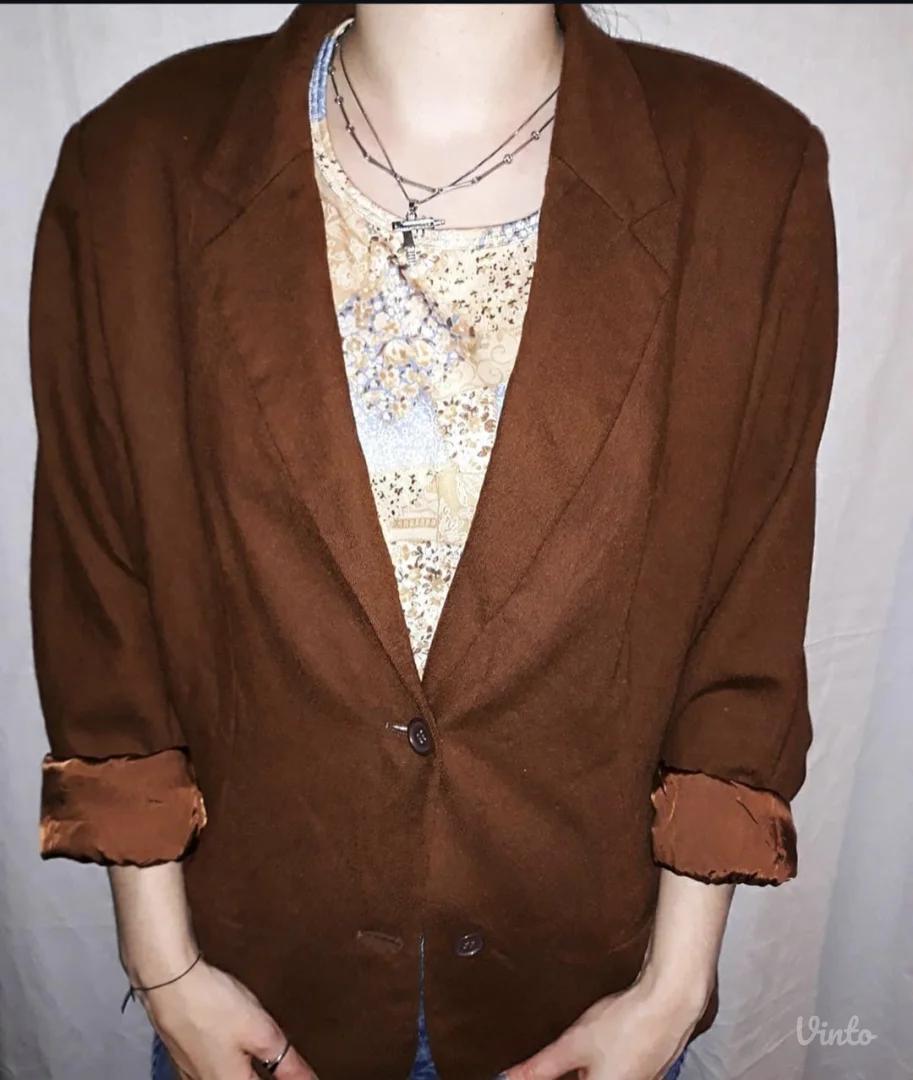 Vintage braon blejzer