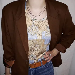 Vintage braon blejzer