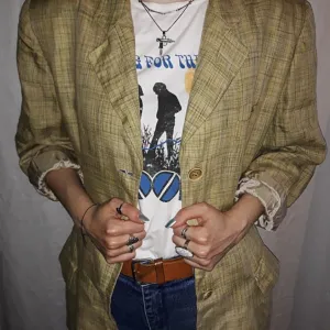 Vintage laneni blejzer