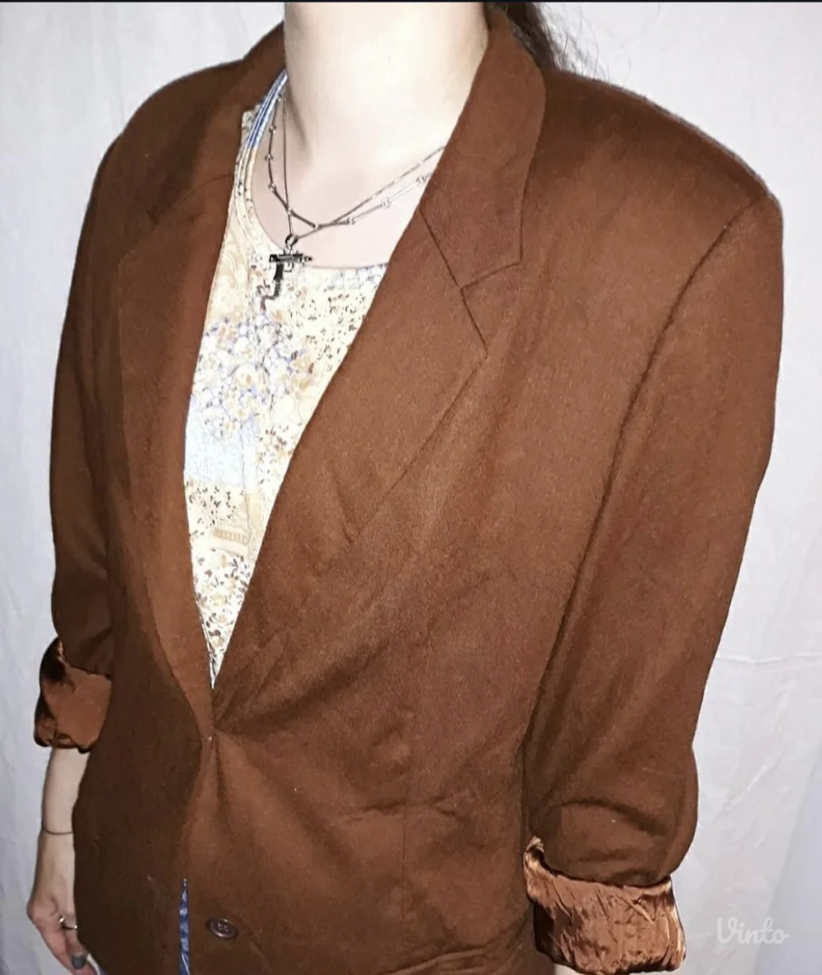 Vintage braon blejzer