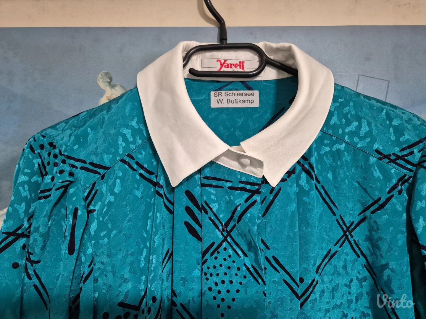 Vintage tirkiz kosulja