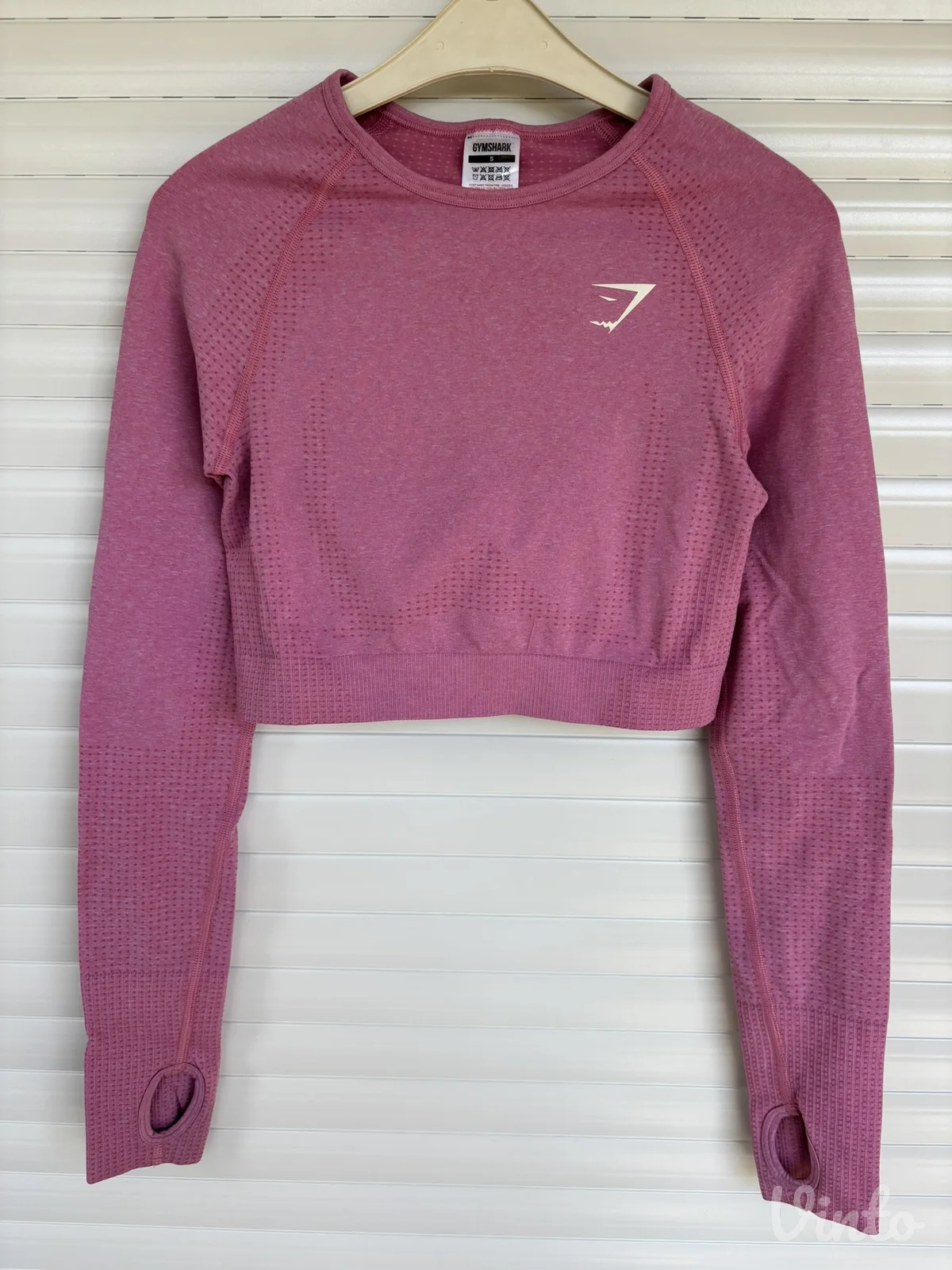 Gymshark Vital Seamless 2.0 Crop Top S – roze, kao nov