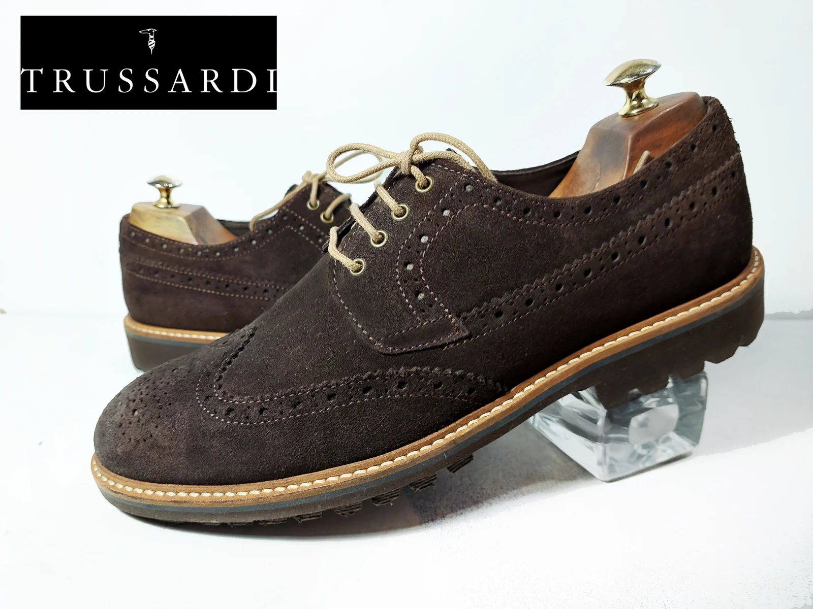 TRUSSARDI - italijanske kožne cipele br. 44 Novo!