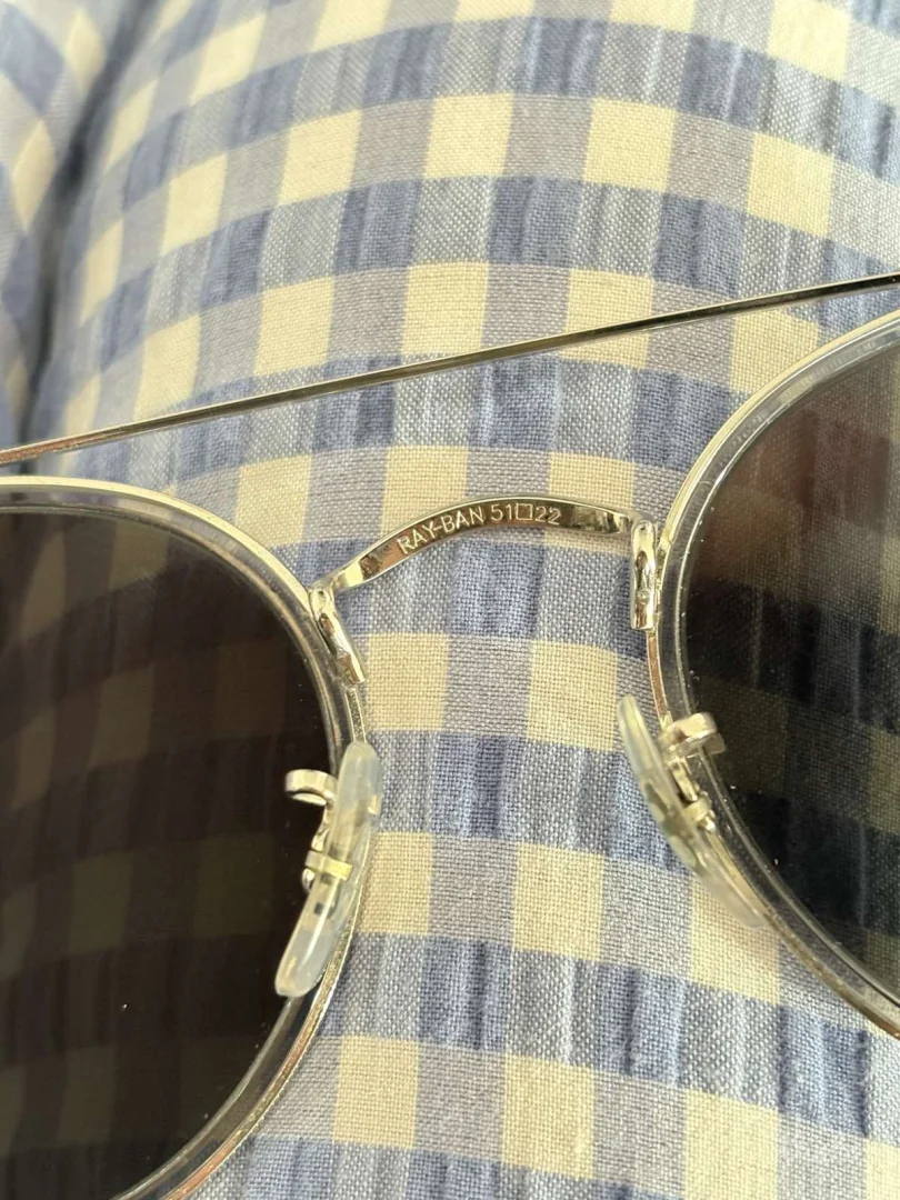 Ray ban double bridge legend silver