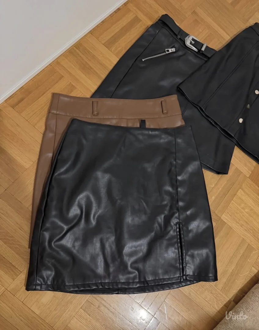 4 kožne suknjice za 2.999din