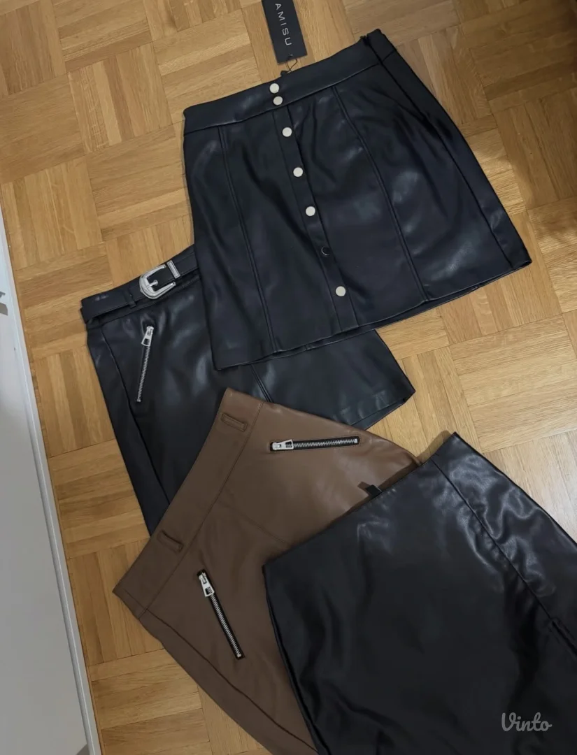 4 kožne suknjice za 2.999din