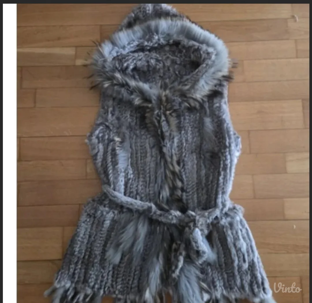 Prsluk pravo krzno M/L