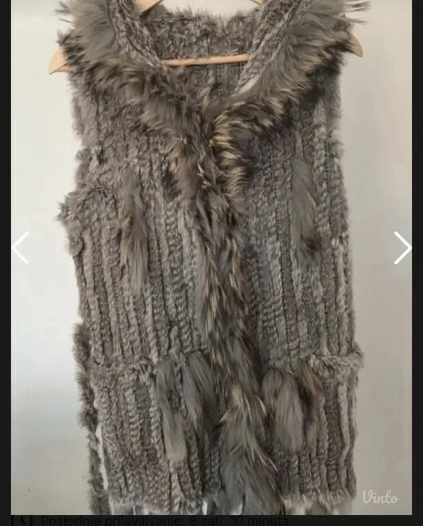 Prsluk pravo krzno M/L