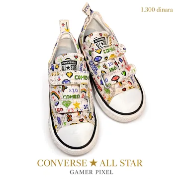 Converse All Star dečije starke x GAMER Pixel – broj 25