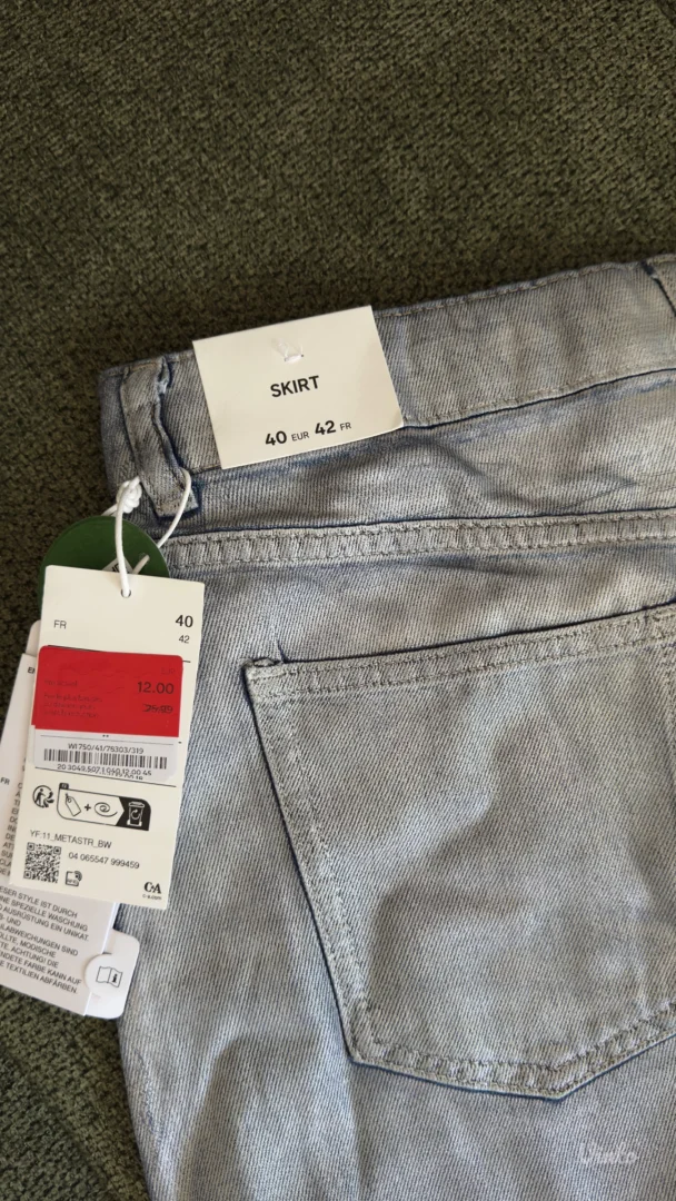 Nova Metalic teksas suknja