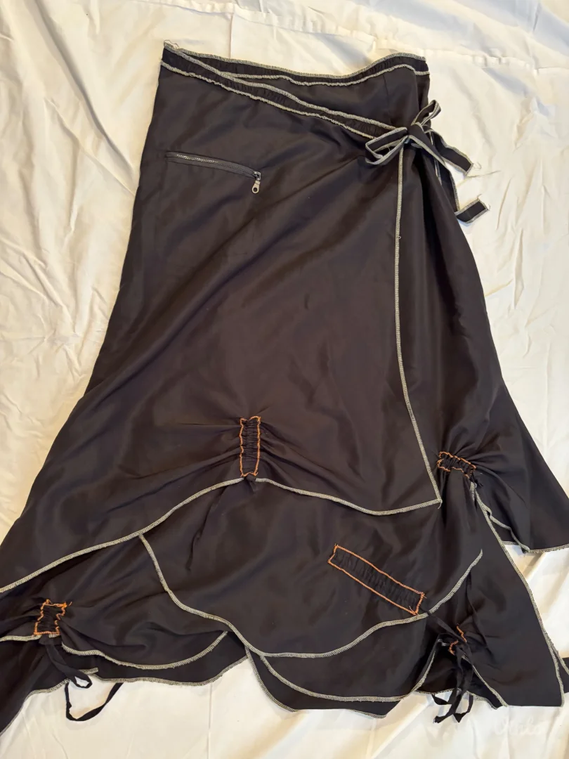 Vintage unikatna slojevita suknja