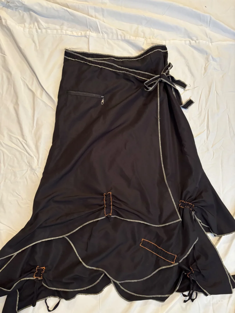 Vintage unikatna slojevita suknja