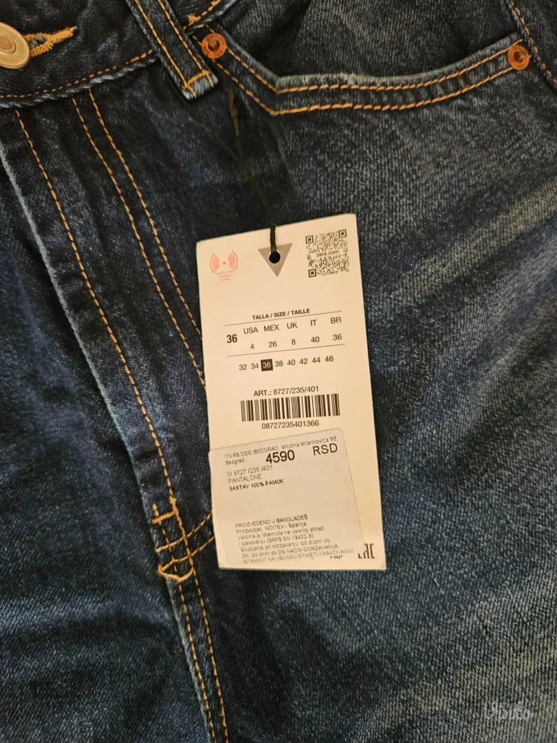 Zara farmerice 36 - NOVO