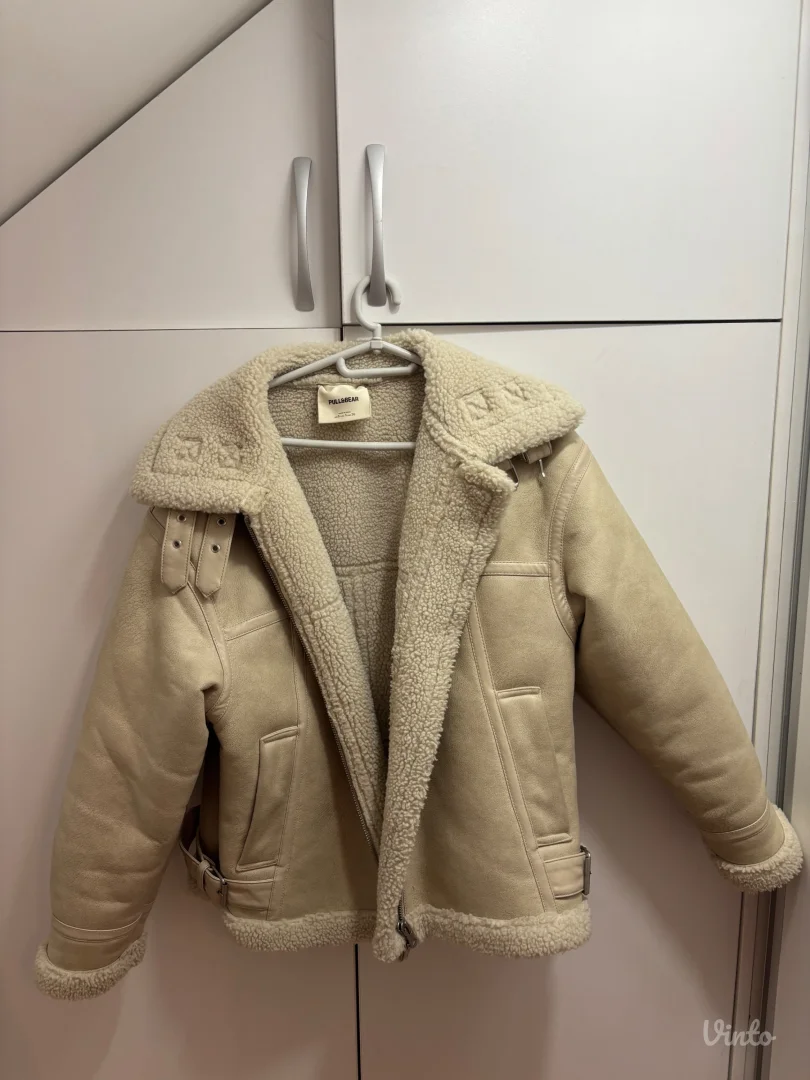 Jakna bez sa belim krznom