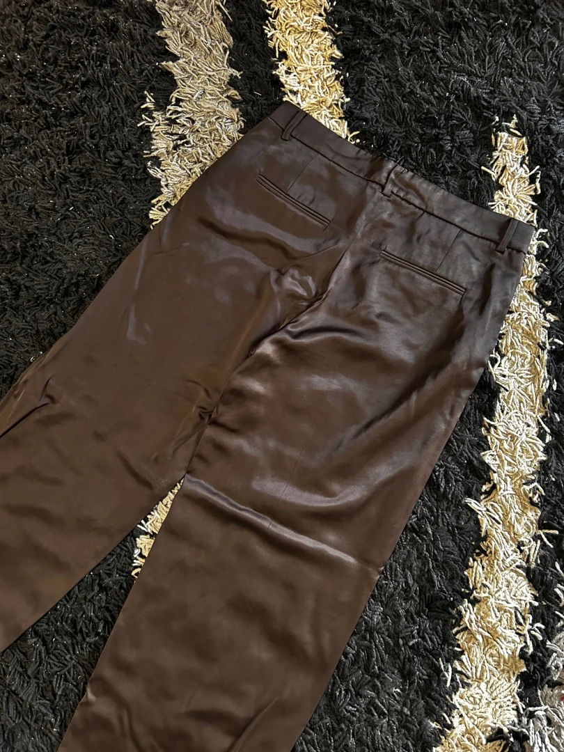 Zara- braon satenske pantalone