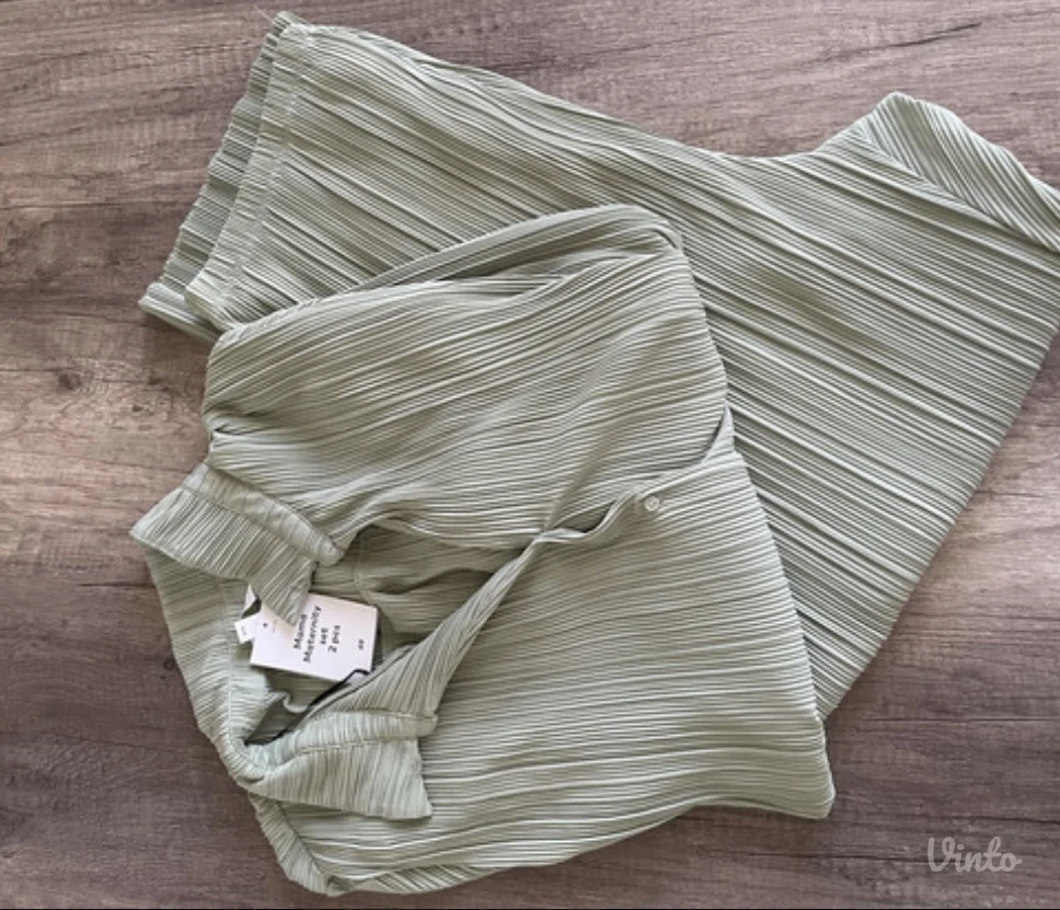 H&M plisirani komplet za trudnice