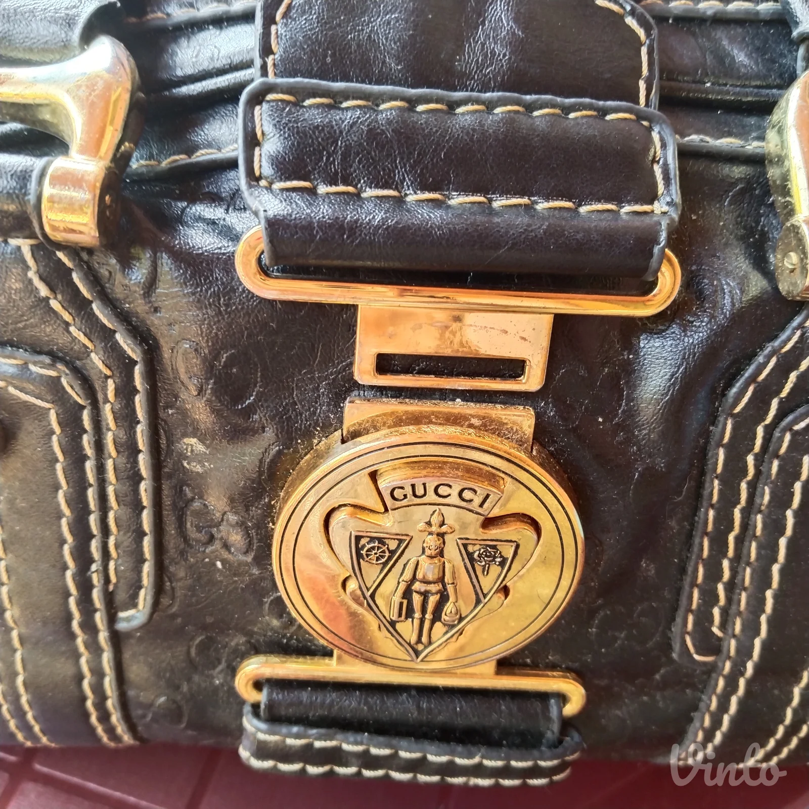 LUKSUZNA original GUCCI Aviatrix Boston torba