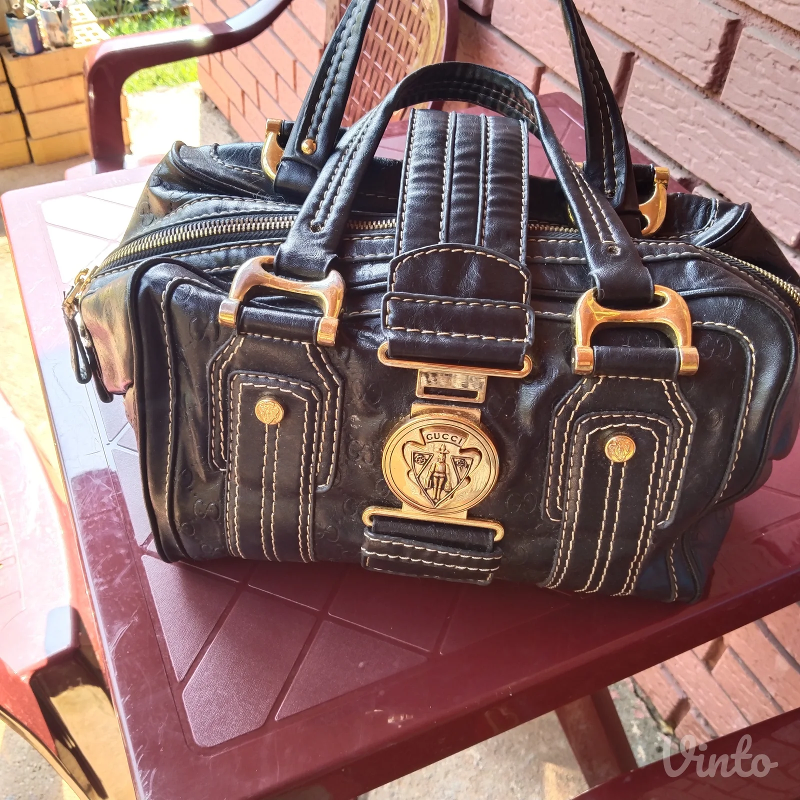 LUKSUZNA original GUCCI Aviatrix Boston torba