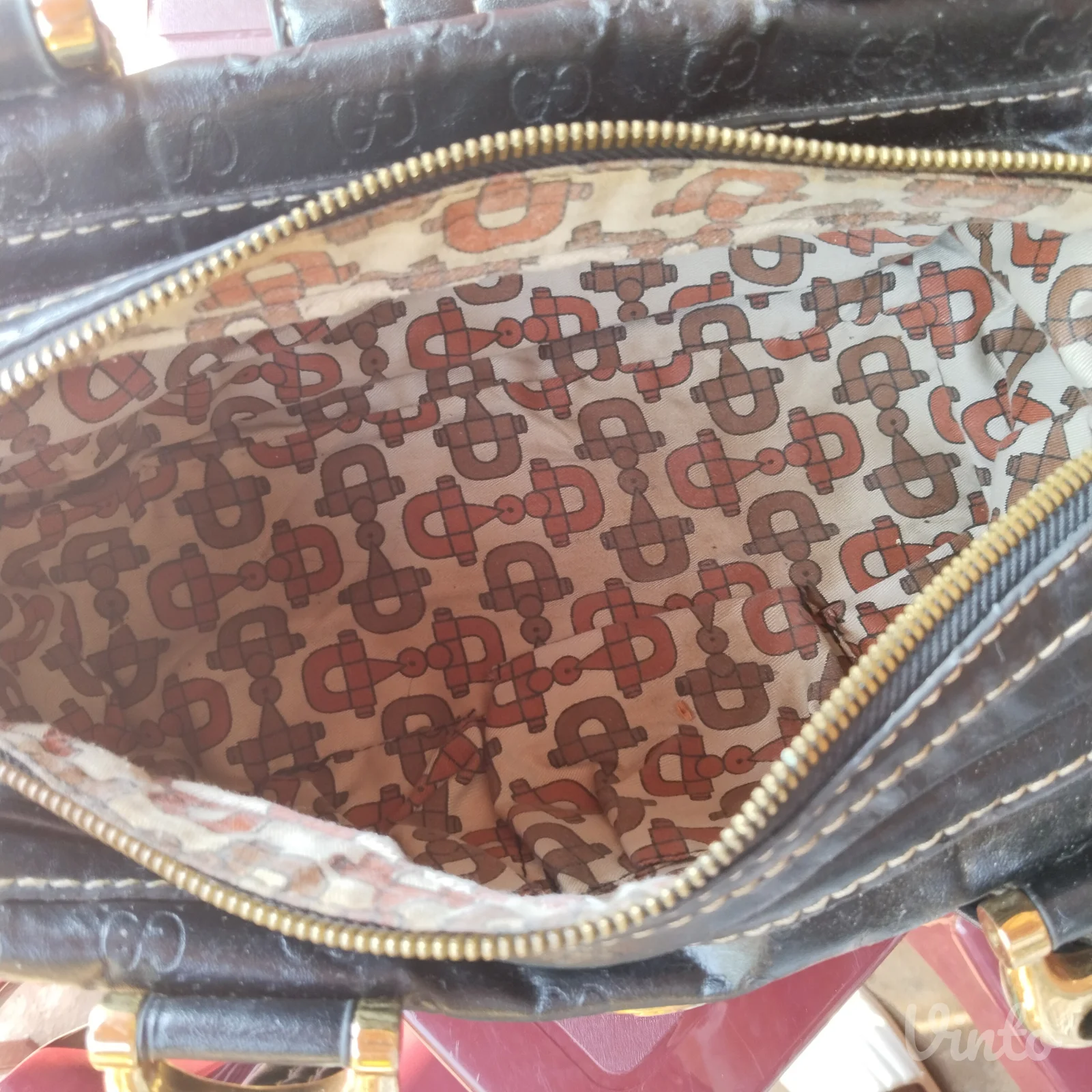 LUKSUZNA original GUCCI Aviatrix Boston torba
