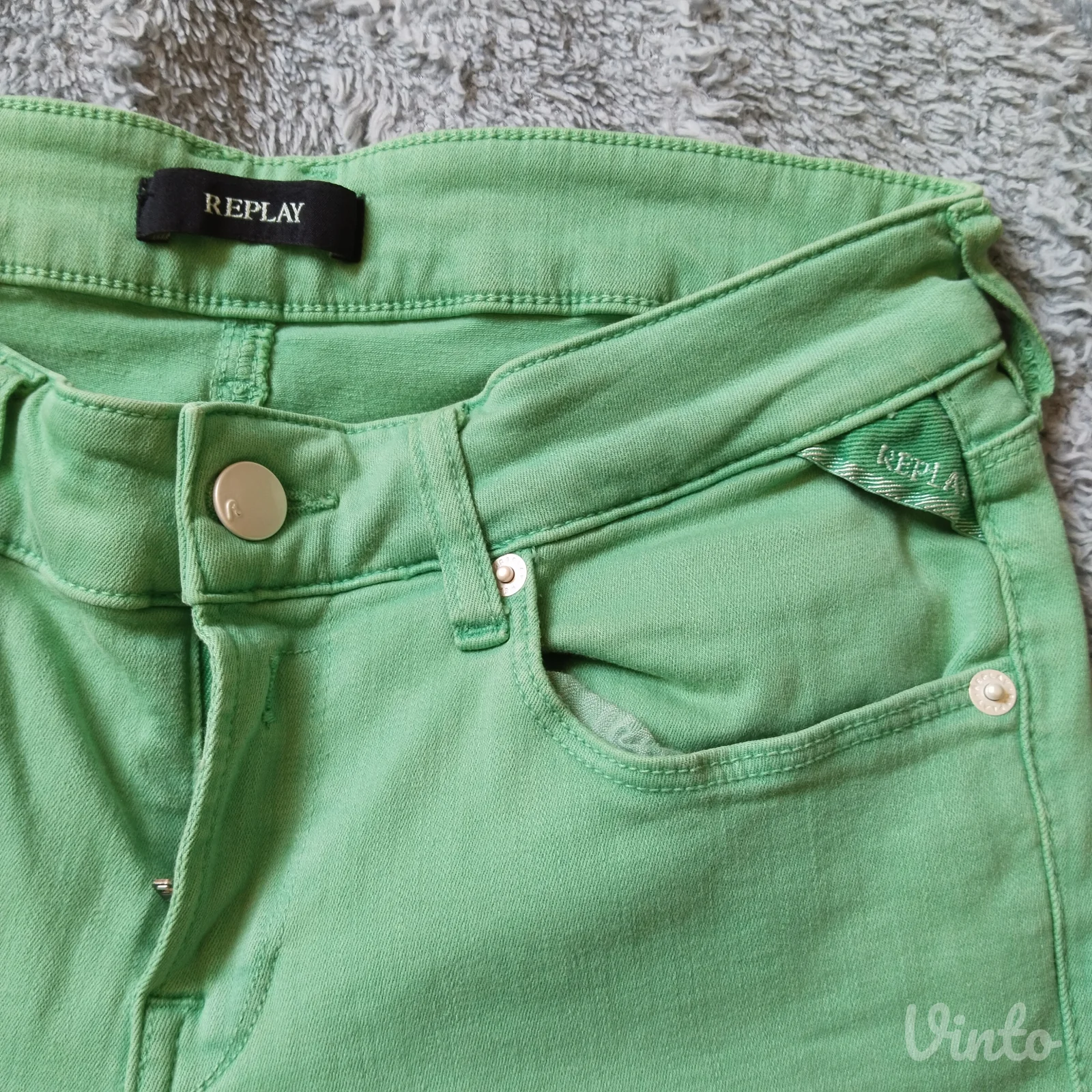 Original REPLAY ROSE farmerke W27/L34 mint zelene