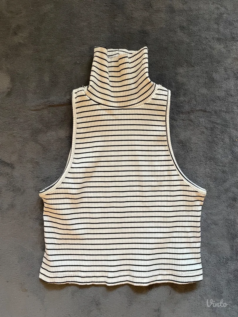 YAS ženski crop top sa rolkom