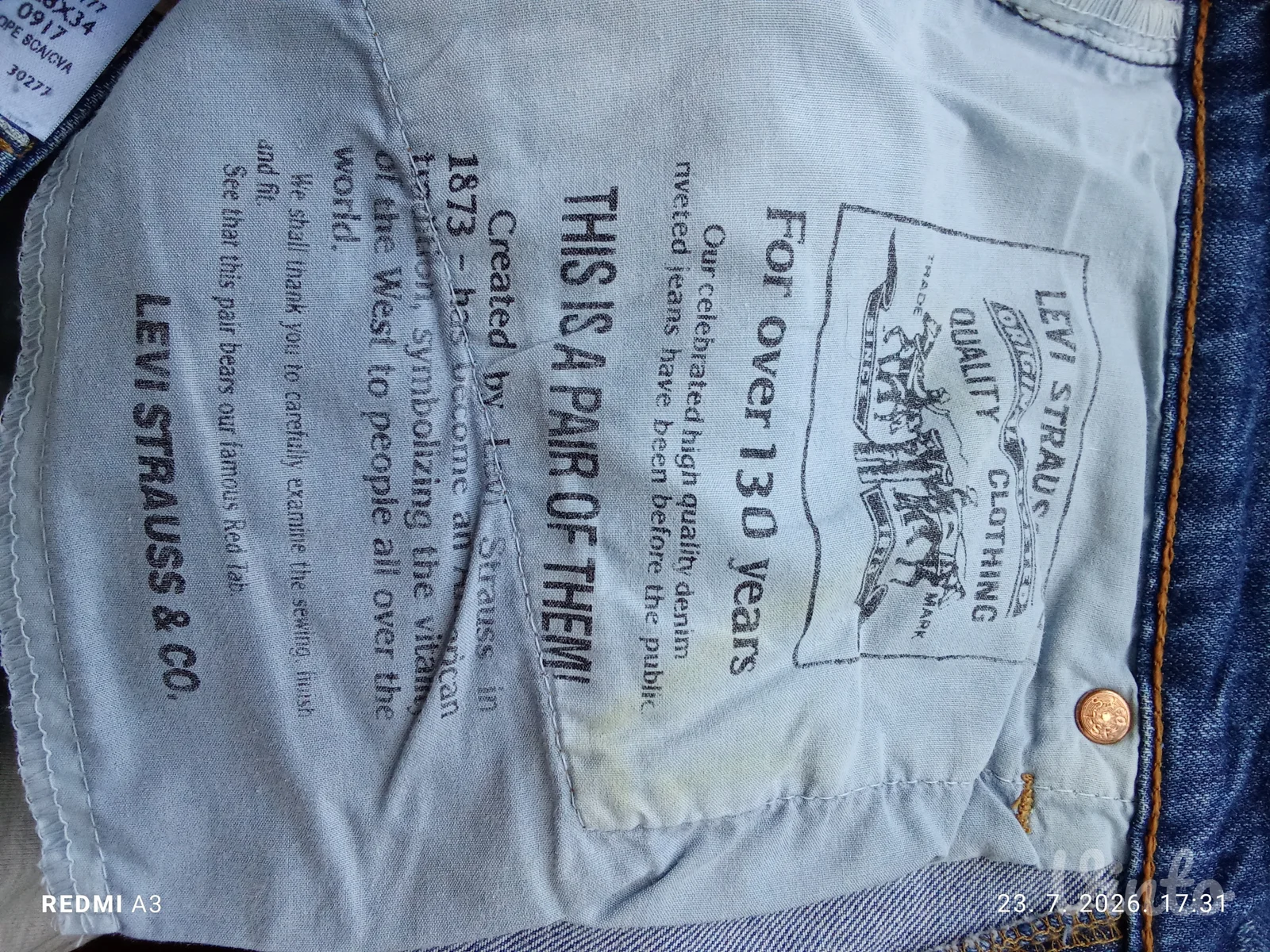 Levis 525 farmerke