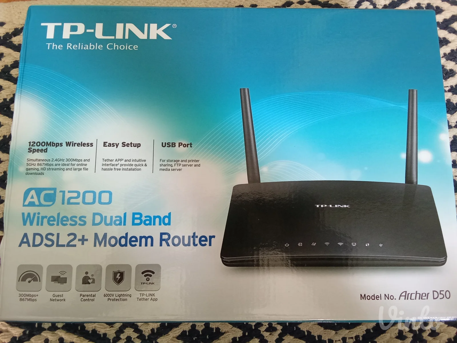 TP-LINK AC1200 ruter i Teltu