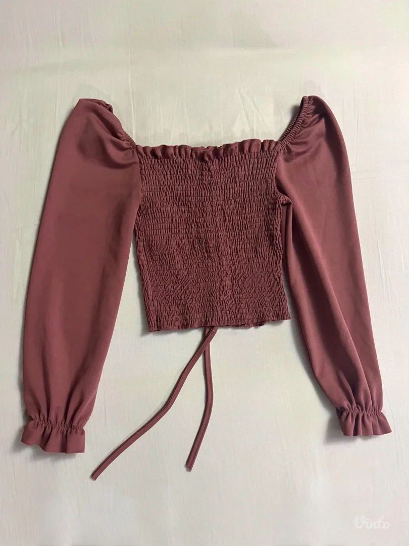 Bluza sa puf rukavima