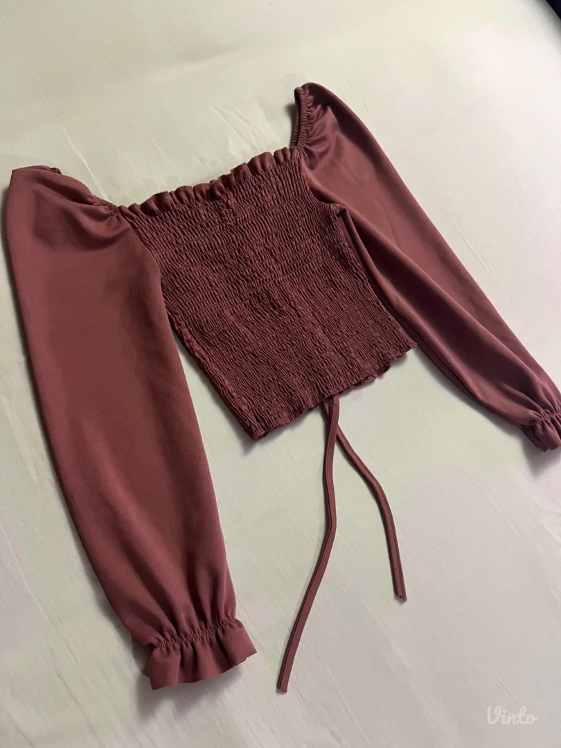 Bluza sa puf rukavima