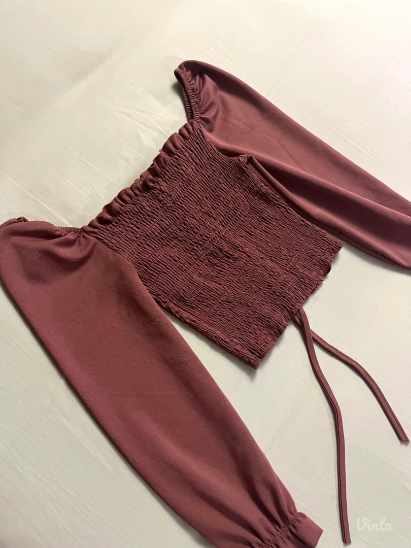 Bluza sa puf rukavima