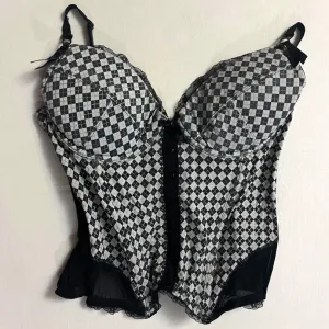 Karirani korset top