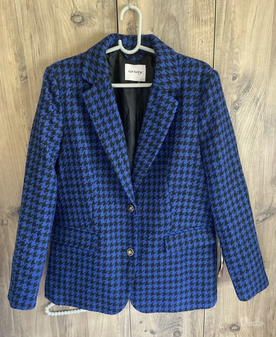 ORSAY plavi prelep kaput kao sako 40 nekoriscen