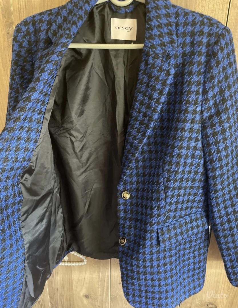 ORSAY plavi prelep kaput kao sako 40 nekoriscen