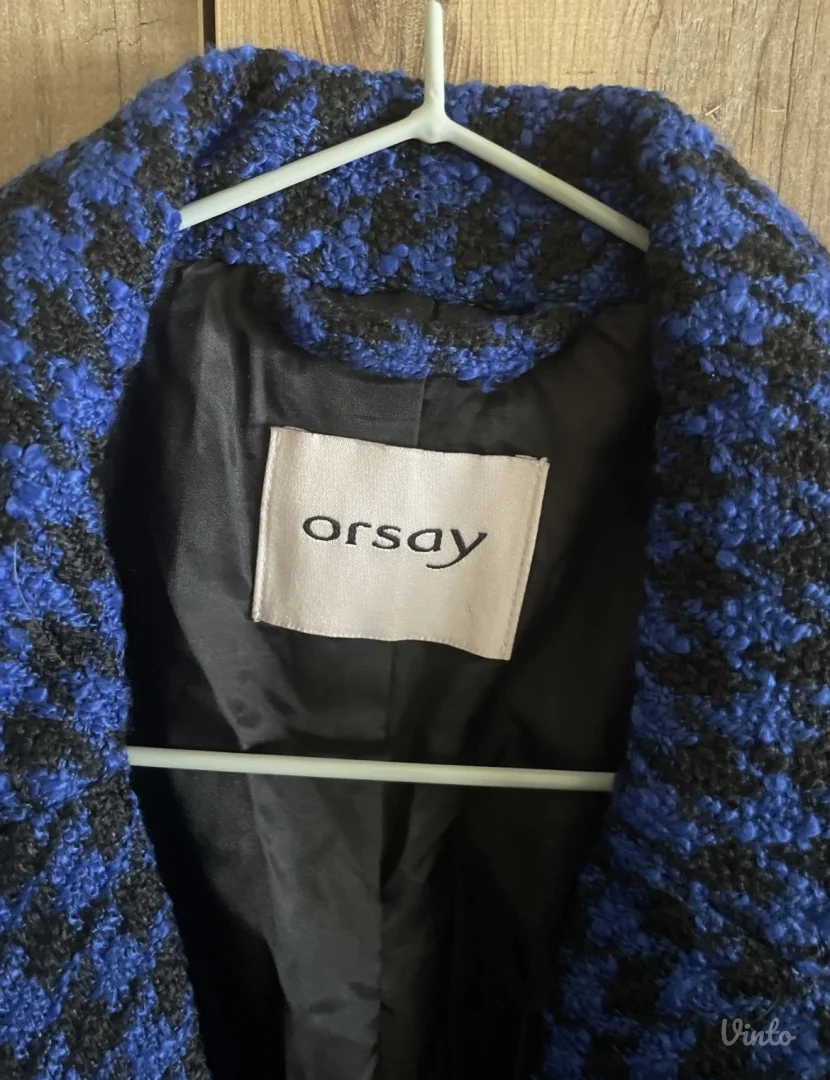 ORSAY plavi prelep kaput kao sako 40 nekoriscen