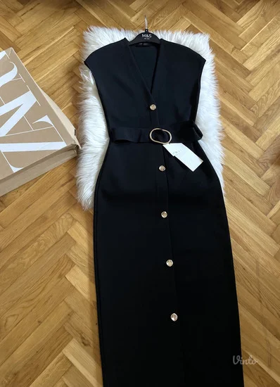 NOVO ZARA Viralna midi streč haljina vel.S