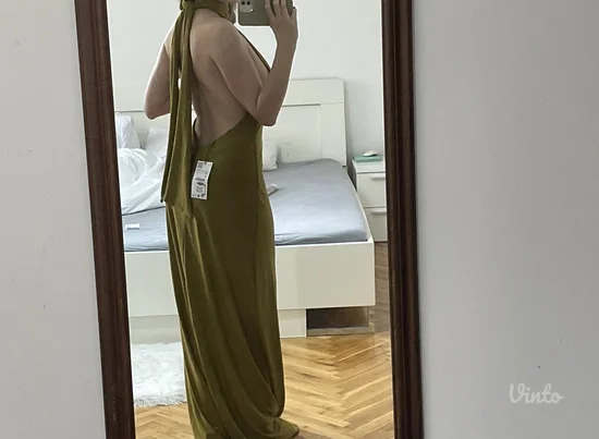 NOVO ZARA Viralna haljina golih ledja vel.XS