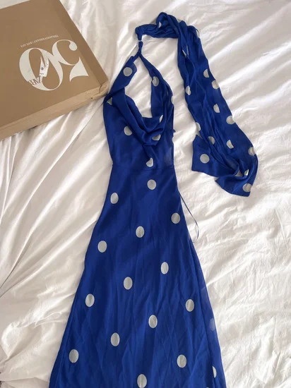 NOVO ZARA Viralna midi haljina na tufne vel.XS