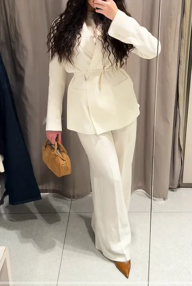 NOVO ZARA Viralni laneni sako vel.XS