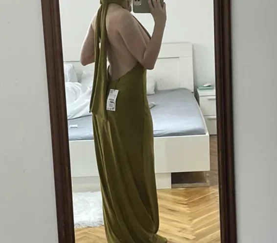 NOVO ZARA Viralna haljina golih ledja vel.XS