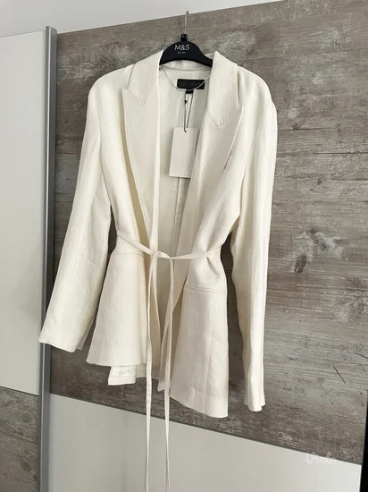NOVO ZARA Viralni laneni sako vel.XS