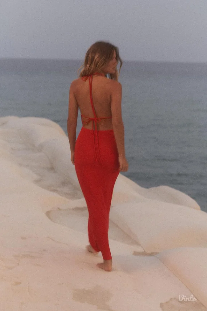 NOVO ZARA Viralna haljina sa americkim izrezom S