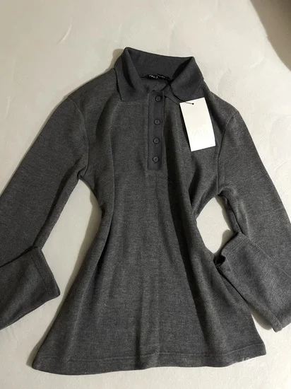 NOVO ZARA Mekani polo džemper vel.S