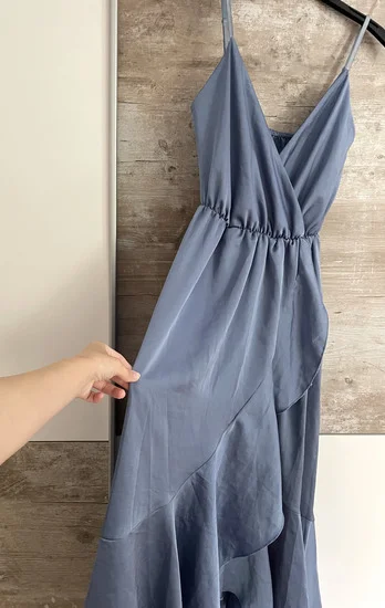 Plava elegantna letnja haljina